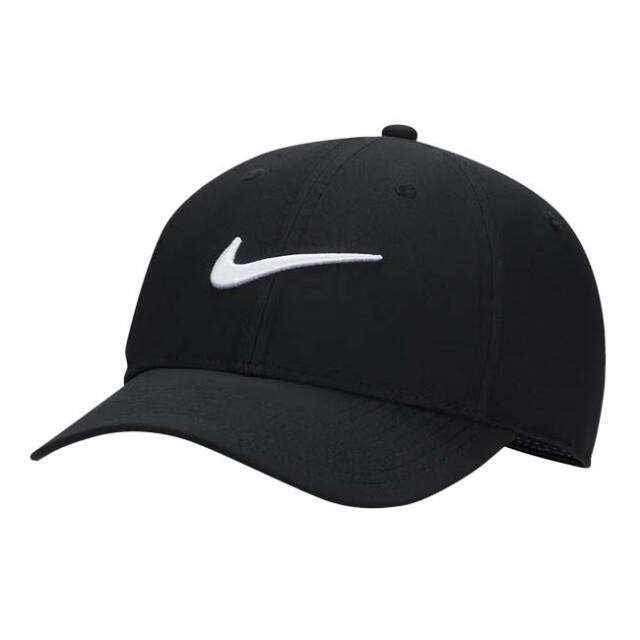 【ＵＳサイズ】ナイキ(NIKE) 2025 FA ユニセックス Dri-FIT クラブ ストラクチャード スウッシュ キャップ FB5625-010 ブラック×ホワイト(25y11m)