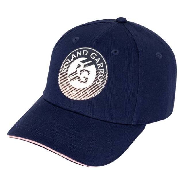 Roland Garros Official(ローランギャロス) 2026 ユニセックス ROLANDGARROS ローランギャロス ビッグロゴ キャップ RG25021 マリン×ピンク(26y7m)