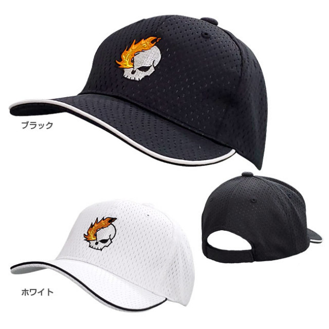 在庫処分特価】MERA2(メラメラ) 2021 ユニセックス メラメラ ロゴ刺繍入り ハニカムエアーキャップ MRC001(21y12m)