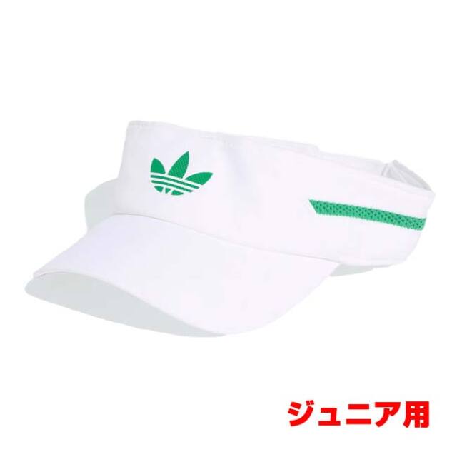 【Wimbledon2025】adidas Originals(アディダスオリジナルス) 2025 ジュニア LONDON Climacool クライマクール サンバイザー 日よけ JX8838 ホワイト(25y7m)
