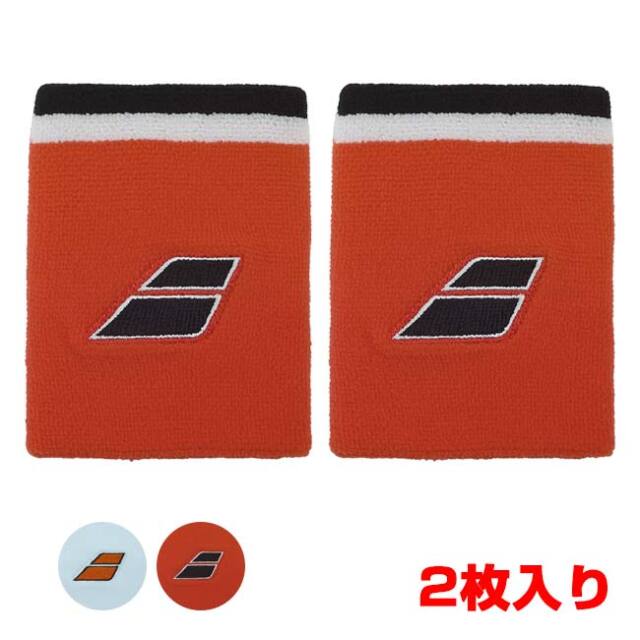 バボラ(Babolat) 2026 ユニセックス テリー ジャンボ リストバンド 2枚入り 5UT1263(26y7m)
