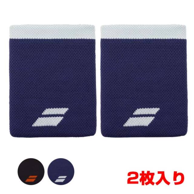 バボラ(Babolat) 2026 ユニセックス ロゴ ジャンボ リストバンド 2枚