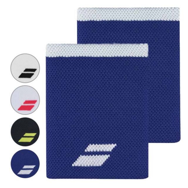 【8日から72時間 8%OFFクーポン】バボラ(Babolat) ユニセックス ロゴ ジャンボ リストバンド 2個組 5UB1262(24y5m)