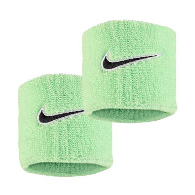 【2個組】ナイキ(NIKE) ユニセックス Swoosh スウッシュ クラシック リストバンド 2P BN3000-310 キューカンバーC×WH×BK(26y7m)
