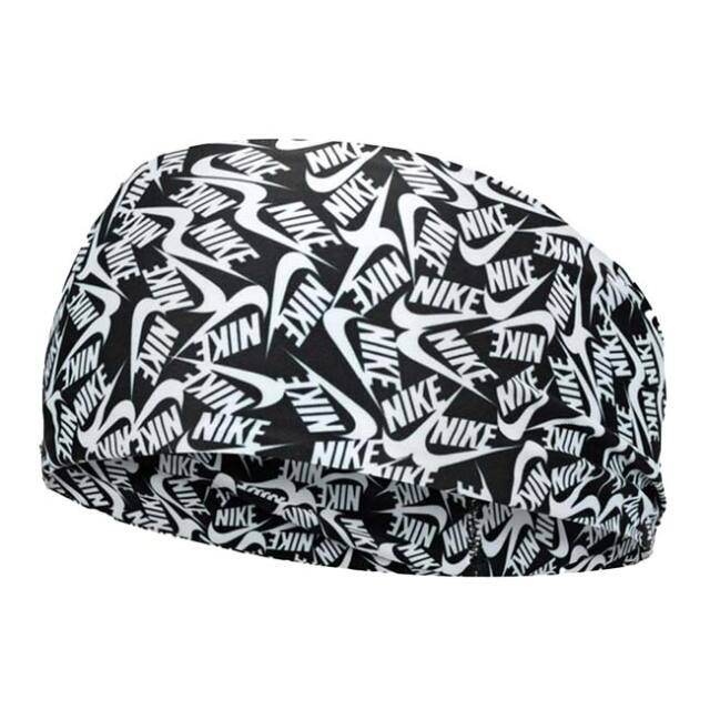 ナイキ(NIKE) ユニセックス Dri-Fit フューリー プリント ワイドヘッドバンド BN3056-027 ブラック×ホワイト(26y5m)