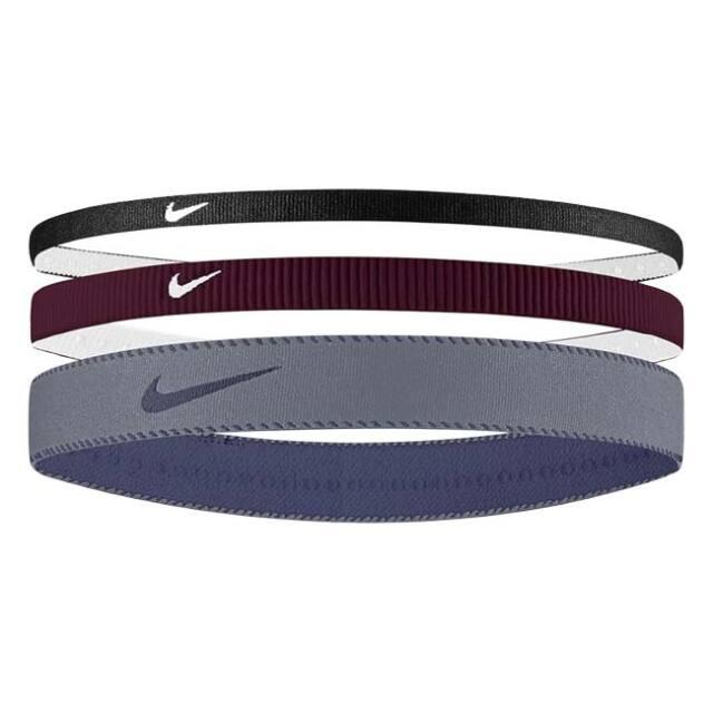 【3本組】ナイキ(NIKE) ユニセックス FLEX フレックス クラシック ミックスワイズヘッドバンド 3P BN2000-677 バーガンディクラッシュ(26y1m)