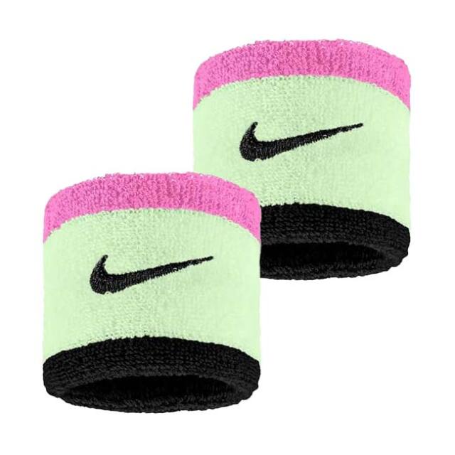【8日から72時間 8%OFFクーポン】【2個組】ナイキ(NIKE) ユニセックス Swoosh スウッシュ クラシック リストバンド BN3000-725 ベアリーボルト×Pピンク(25y10m)