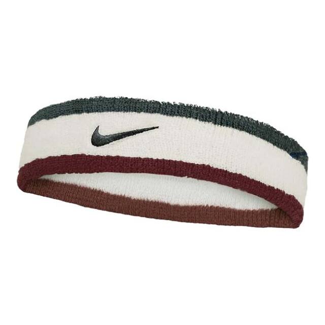 ナイキ(NIKE) ユニセックス SWOOSH スウッシュ クラシック ヘッドバンド BN1000-147セイル×ダークチームレッド(25y10m)