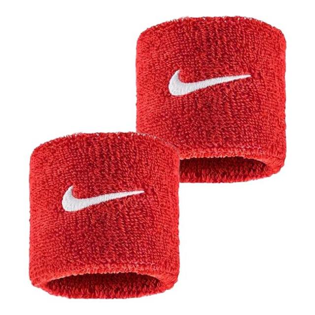 【2個組】ナイキ(NIKE) ユニセックス Swoosh スウッシュ クラシック リストバンド BN3000-610 ユニバーシティレッド×WH(25y7m)