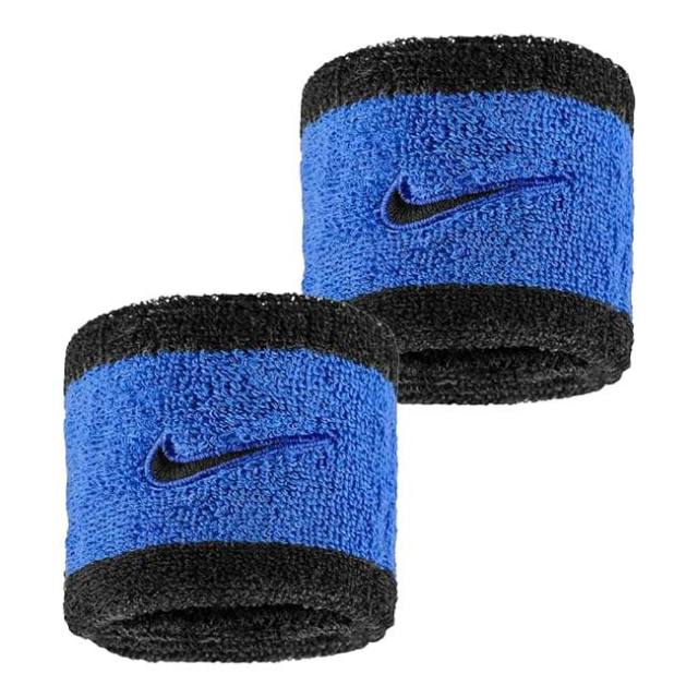 【2個組】ナイキ(NIKE) ユニセックス Swoosh スウッシュ クラシック リストバンド BN3000-464 コメットブルー×ブラック(25y7m)