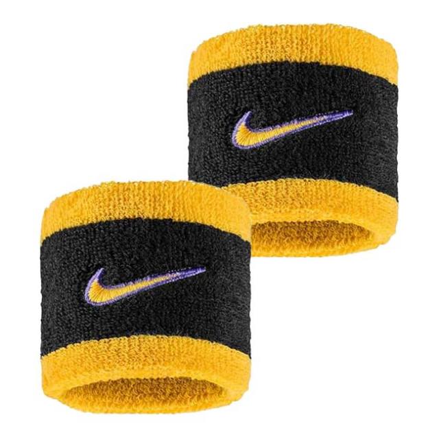 【2個組】ナイキ(NIKE) ユニセックス Swoosh スウッシュ クラシック リストバンド BN3000-009 BK×Cパープル×Uゴールド(25y7m)