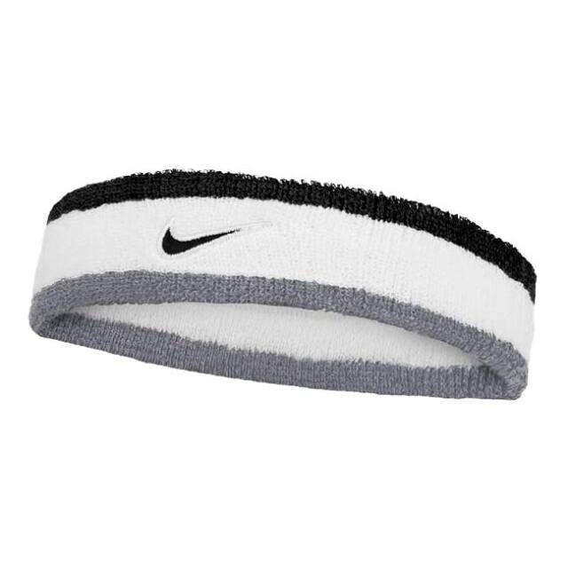 ナイキ(NIKE) ユニセックス SWOOSH スウッシュ ヘッドバンド BN1000-122 ホワイト×Cグレー×BK(25y7m)