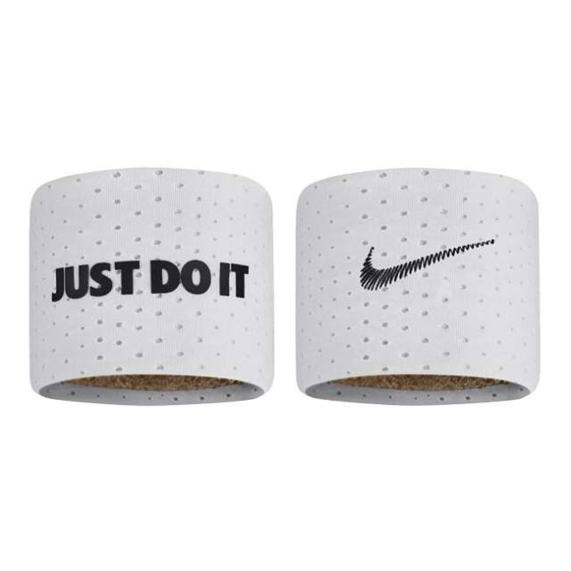 ナイキ(NIKE) ユニセックス DRI-FIT テリー リストバンド 2個1セット N1003468101OS／BN2081-101 ホワイト×ブラック(23y2m)