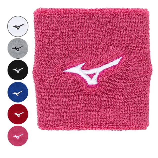 ミズノ(MIZUNO) ユニセックス 刺繍入り リストバンド 1枚入り 62JYB001(25y10m)