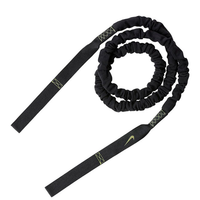 在庫処分特価】ナイキ(NIKE) ユニセックス トレーニング レジスタンスバンド ライト 最大抵抗20LBS(9.07kg) AT5006／AT7014-023 ブラック×ボルト(21y1m)