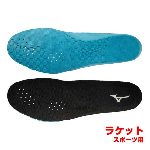ミズノ(MIZUNO) ユニセックス プレミアムインソール ラケットスポーツ用 中敷き 61GZ170209 ブラック×ブルー(25y8m)