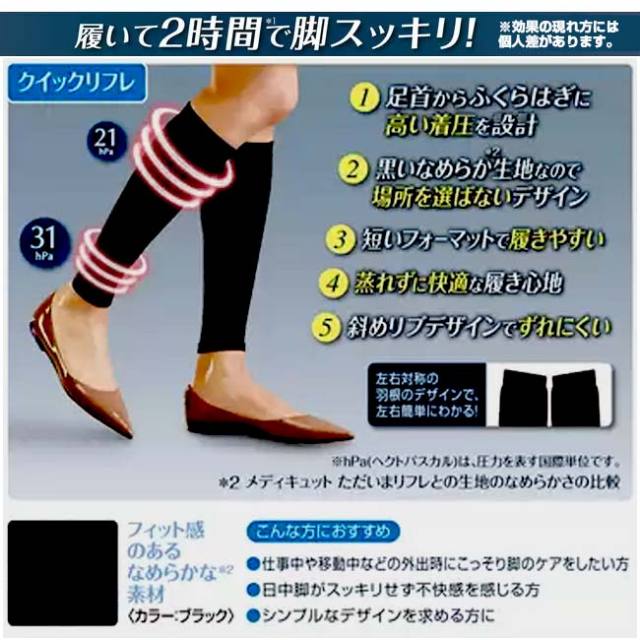 2時間で脚スッキリ」ドクターショール(Dr.Scholl) メディキュット 短