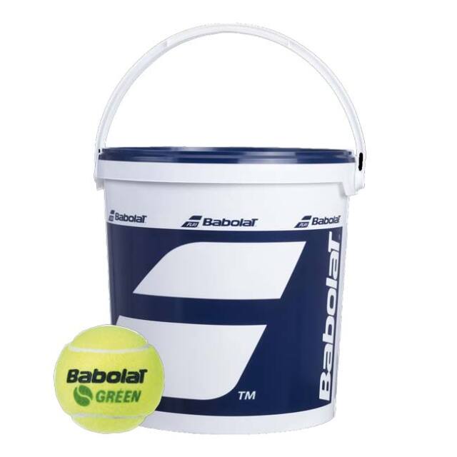 【9,000円以上で8％OFFクーポン】「72球入り」バボラ(Babolat) Green Box X72 グリーンボックス 72球 バケツ入り グリーンボール ジュニアテニスボール 514006-113(24y7m)