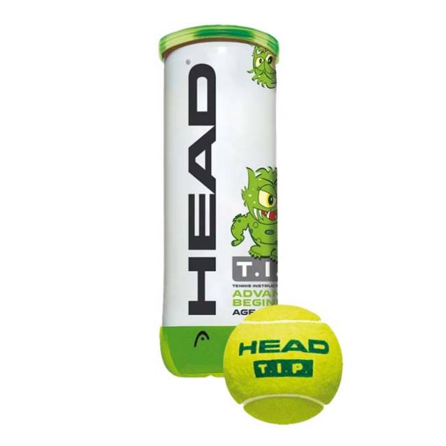 ヘッド(HEAD) T.I.P. Green 3球ボール缶 ノンプレッシャー・ボール 578199イエロー×グリーン(25y4m)