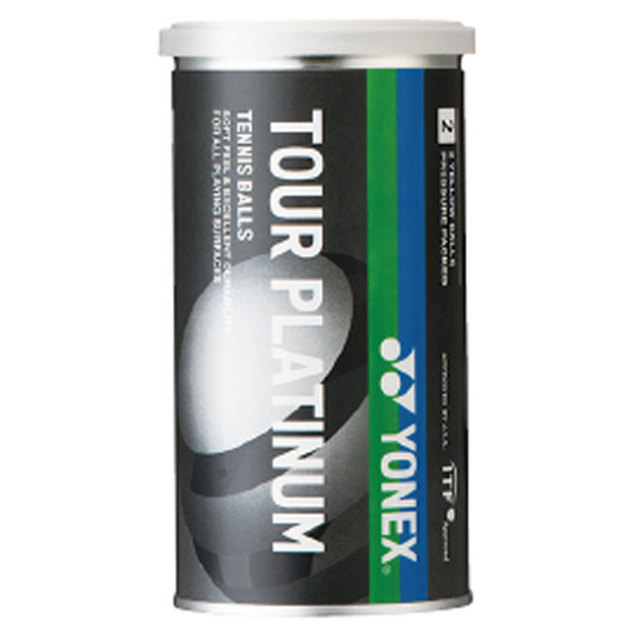 【9,000円以上で8％OFFクーポン】[2球入り]ヨネックス(YONEX) 2021 TOUR PLATINUM ツアープラチナム 硬式テニスボール TB-TPL2P-004 イエロー(21y1m)