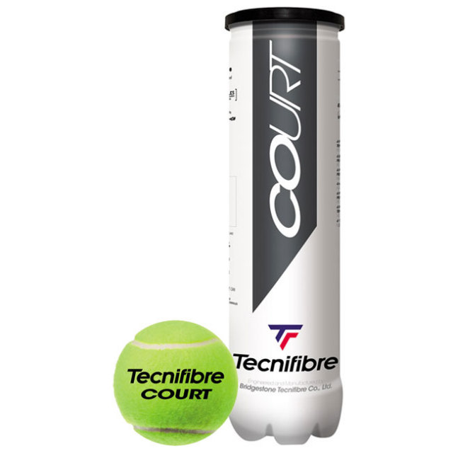 【9,000円以上で8％OFFクーポン】[4球入りプラスチックチューブ]テクニファイバー(Tecnifibre) 2021 COURT コート パフォーマンス 硬式テニスボール TBA4CT1(21y2m)