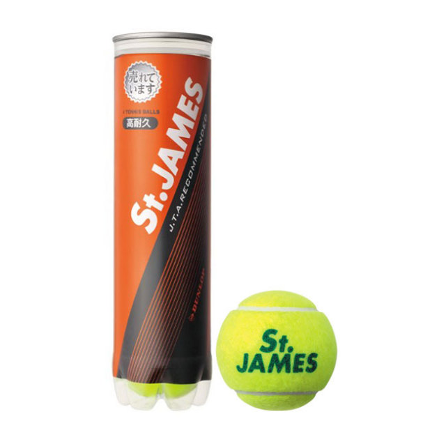 DUNLOP(ダンロップ)「St.JAMES(セントジェームス)(1缶／4球)」硬式テニスボール
