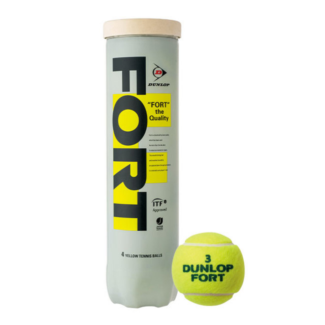 ダンロップ(DUNLOP) 【FORT(フォート) (１缶／4球)】 硬式テニスボール