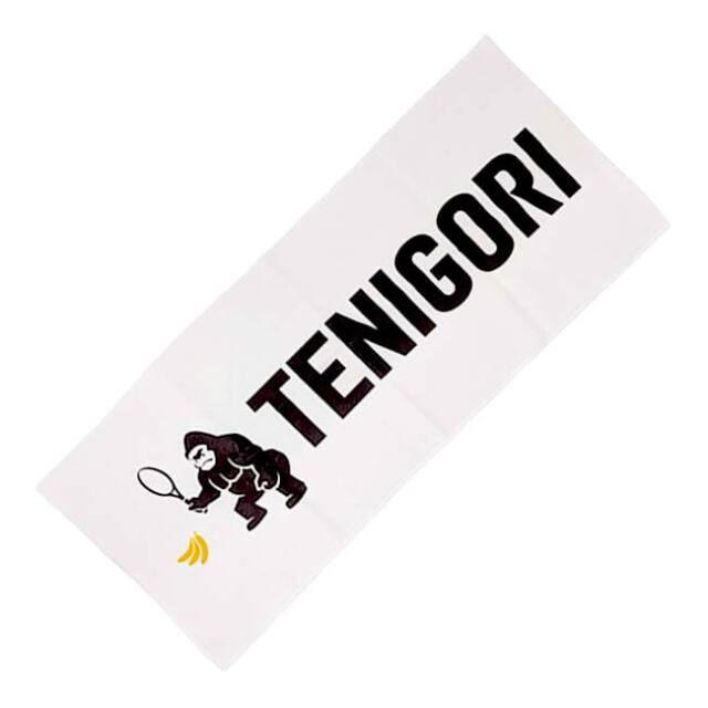 TENIGORI(テニゴリ) プリント フェイスタオル 34×84cm TGT003-ホワイト(24y11m)