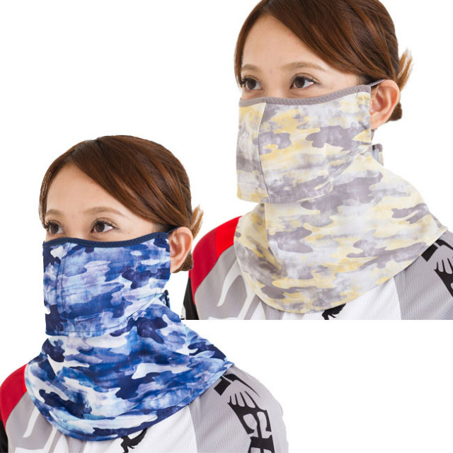 【8日から72時間 8%OFFクーポン】[スポーツタイプ] MARUFUKU ヤケーヌ フィット迷彩柄 日焼け防止専用UVカットマスク 575／576(20y4m)