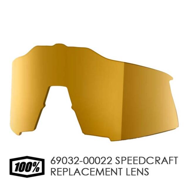 100% Speedcraft 交換レンズ ブロンズミラーレンズ SPEEDCRAFT用 取替