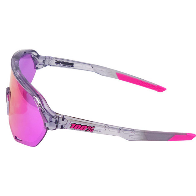 100% S2 ホワイト レッドミラーレンズ ワンハンドレッド サングラス