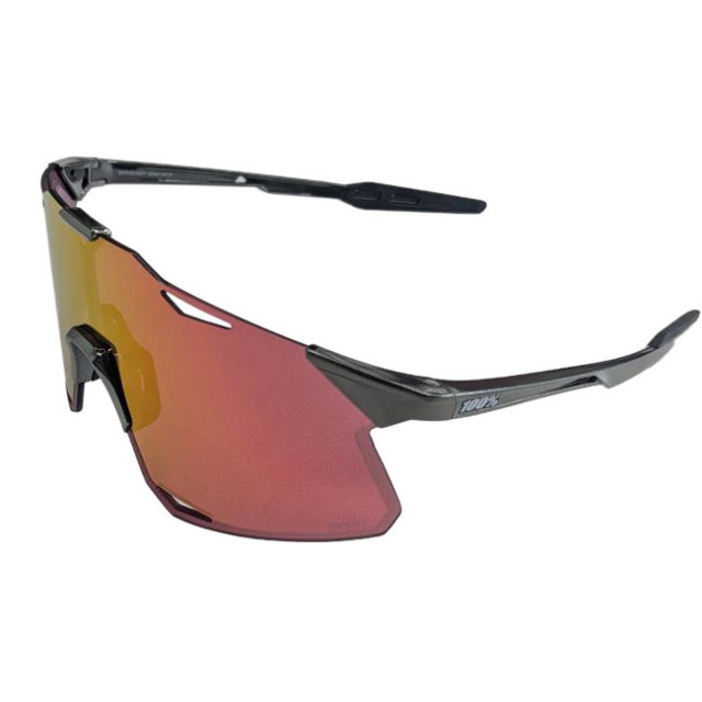 【20%OFFクーポン対象】【10％OFFマジッククーポン対象】100%(ワンハンドレッド) スポーツサングラス HYPERCRAFT ハイパークラフト HiPER レッド MLミラーレンズ クリアレンズ付 60000-00030 ブラッククローム(25y9m)