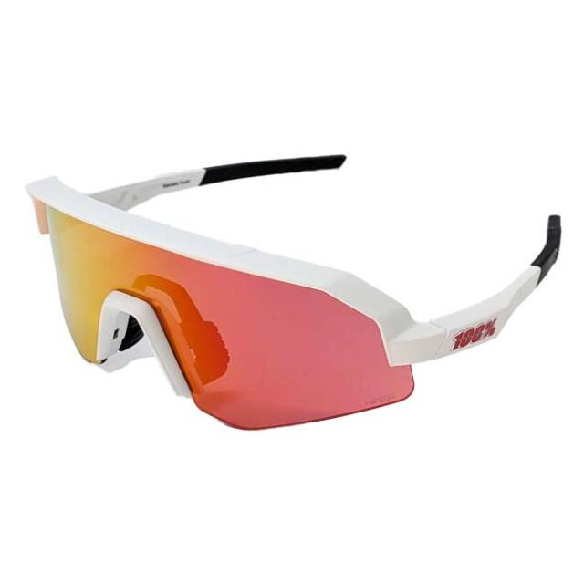 【11％OFFマジッククーポン】100%(ワンハンドレッド) ジュニア用スポーツサングラス スレンデール ユース HiPERマルチレイヤーミラー  60066-00004 Mホワイト(25y6m)