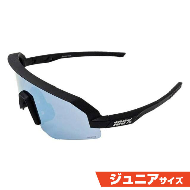 【10％OFFマジッククーポン対象】100%(ワンハンドレッド) ジュニア用スポーツサングラス スレンデール ユース HiPERマルチレイヤーミラー  60066-00002 Mブラック(25y6m)