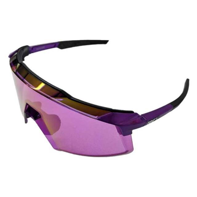 美品 100% Aerocraft グロスパープル ワンハンドレッド サングラス 11％OFFマジッククーポン】100%(ワンハンドレッド) スポーツサングラス