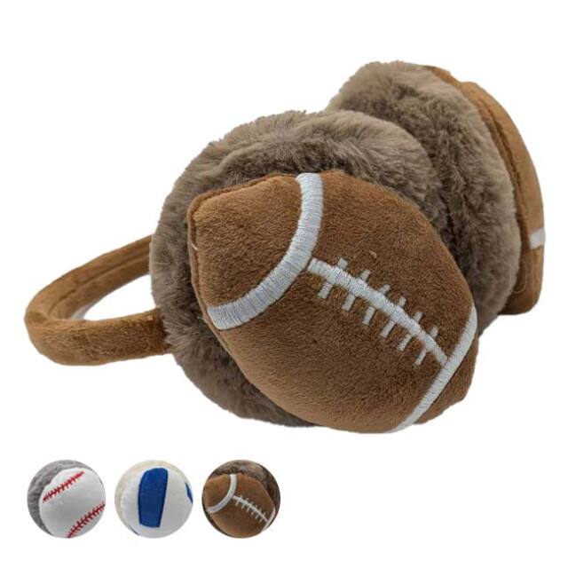 【防寒グッズ】 ユニセックス スポーツボール型 イヤーマフ イヤーウォーマー 防寒 防風 TE299995(26y1m)