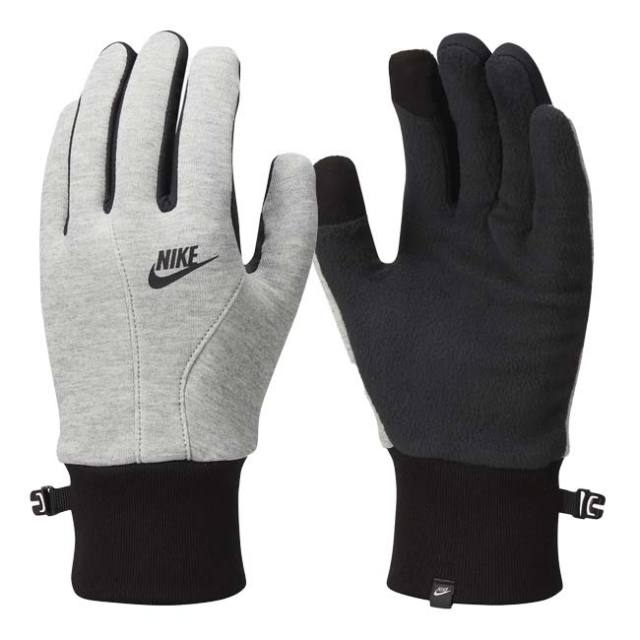 在庫処分特価】ナイキ(NIKE) メンズ Therma-FIT テック フリース グローブ 手袋 タッチスクリーン対応 N1009496／CW1035-054 ダークグレーヘザー×BK(23y9m)