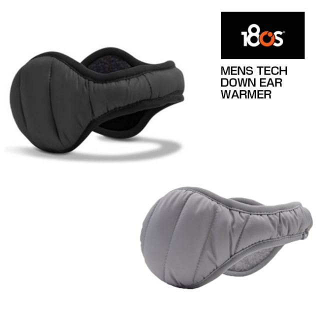 防寒グッズ ワンエイティーズ 180s メンズ ダウン イヤーウォーマー イヤーマフ ブラック Escm0002 010 18年12月登録