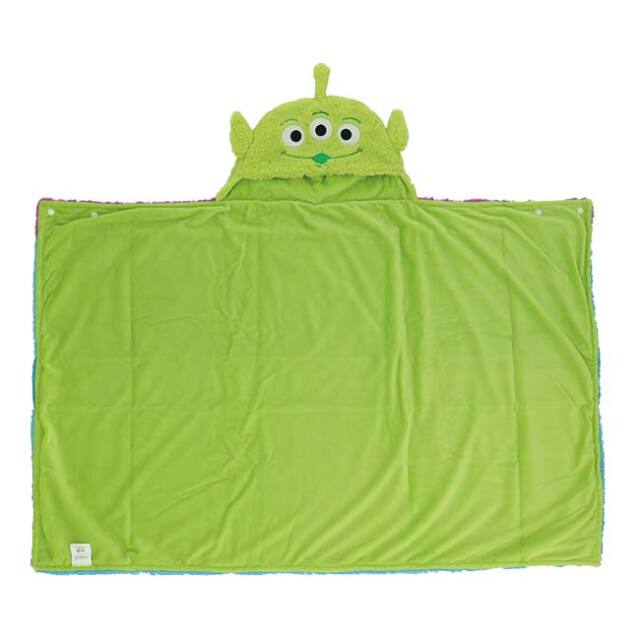 丸眞(マルシン) トイ・ストーリー エイリアン ハローフード フード付きブランケット 2245035900 グリーン(25y11m)