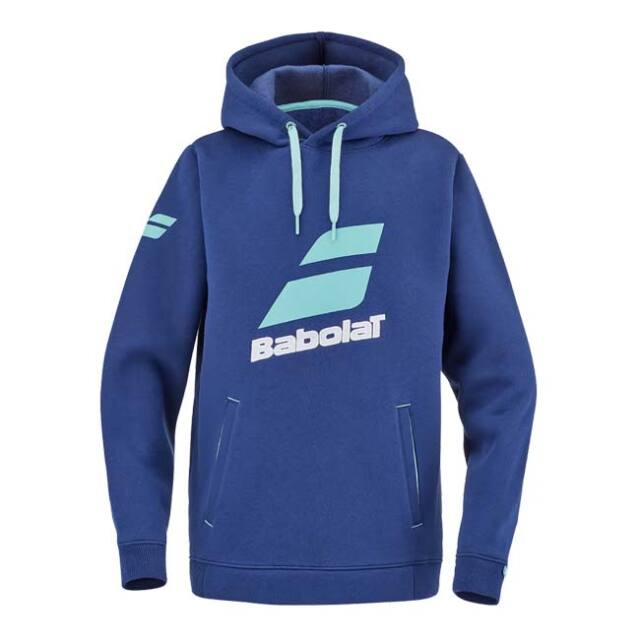 【20%OFFクーポン対象10日まで】バボラ(Babolat) ジュニア(ボーイズ) EXERCISE エクササイズ フーティ フード付きスウェット 4JTE041-4000 エステートブルー(23y2mテニス)