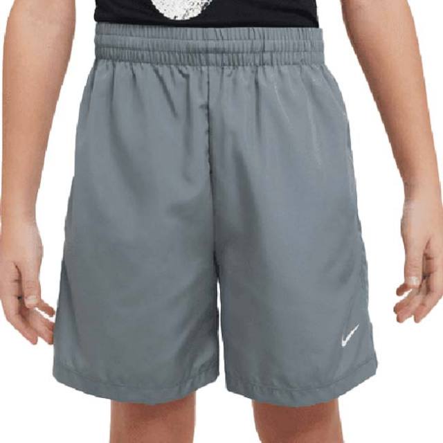 ナイキ(NIKE) 2025 FA ジュニア(ボーイズ) TH Dri-FIT Multi マルチ ウーブン ショートパンツ DX5382-084 スモークグレー×ホワイト(25y8mトレーニング)
