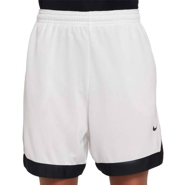 ナイキ(NIKE) 2025 SU ジュニア YTH Court Dri-FIT 5インチ ショートパンツ HJ0565-100ホワイト×ブラック(25y4mバスケ)