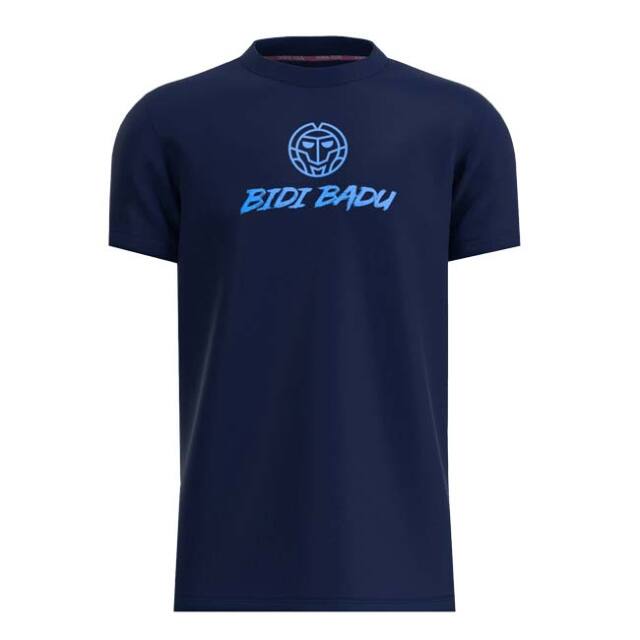 45%OFF在庫処分特価】BIDI BADU(ビディバドゥ) 2024 SS ジュニア(ボーイズ) BEACH SPIRIT ビーチスピリット ロゴ チル 半袖Tシャツ B1620025-DBL ダークブルー(24y2mテニス)