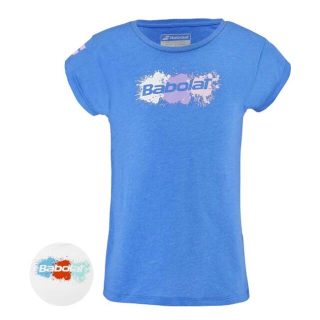 【20%OFFクーポン対象10日まで】バボラ(Babolat) ジュニア(ガールズ) EXERCISE エクササイズ 半袖Tシャツ 4GS23444(23y2mテニス)