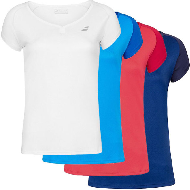 【20%OFFクーポン対象10日まで】バボラ(Babolat) ジュニア(ガールズ) PLAY(プレー) ラグラン袖 ゲームシャツ 3GP1011(20y2mテニス)