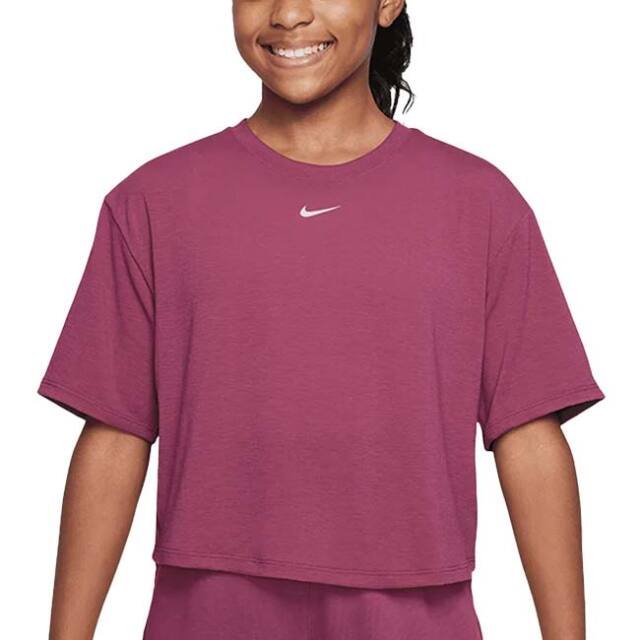ナイキ(NIKE) 2025 FA ジュニア(ガールズ) YTH ワン リラックスド Dri-FIT 半袖Tシャツ ショートスリーブ FZ5602-634 スィートビート×WH(25y11mトレーニング)