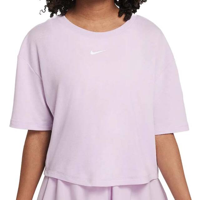 ナイキ(NIKE) 2025 SU ジュニア(ガールズ) YTH ワン リラックスド Dri-FIT 半袖Tシャツ ショートスリーブ FZ5602-537ドール×ホワイト(25y4mトレーニング)