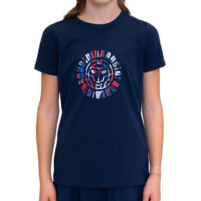 BIDI BADU(ビディバドゥ) 2024 FA ジュニア(ガールズ) NEW YORK 全米オープン チル 半袖Tシャツ G1620029-DBLRDBLDブルー×RD×ブルー(24y8mテニス)