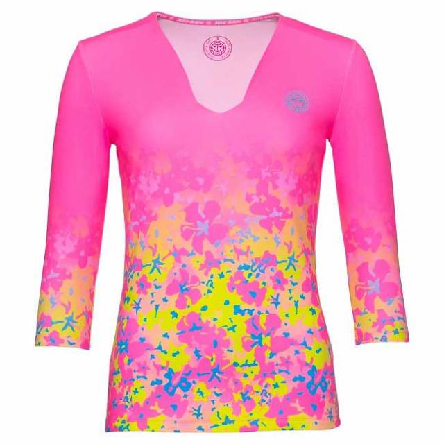 70%OFF在庫処分特価】BIDI BADU(ビディバドゥ) ジュニア(ガールズ) Baya(バヤ) テック Vネック ロングスリーブシャツ 七分丈袖 -PKYWTQ(19y8mテニス)