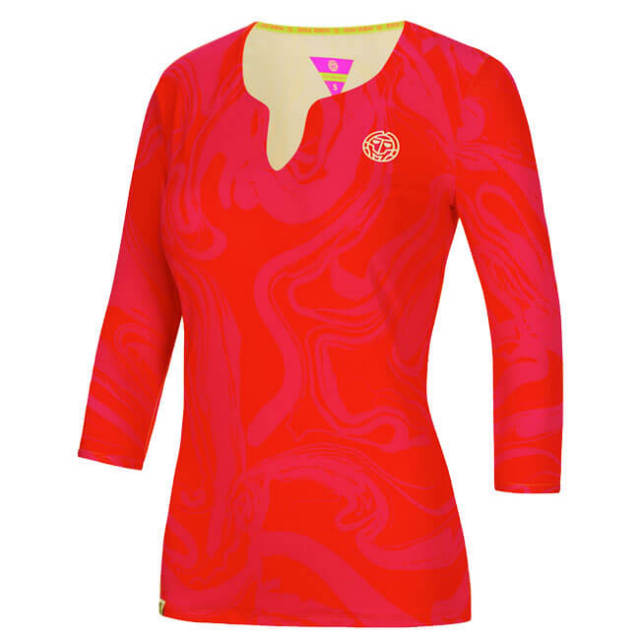 70%OFF在庫処分特価】BIDI BADU(ビディバドゥ) ジュニア(ガールズ) アバ(Ava) テック ロングスリーブ ゲームシャツ RDPK(18y8mテニス)